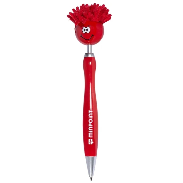 Multifunction ABS plastic click-action ballpoint pen with mop-top spinner smiley face... from ASI 79530 Prime Line
