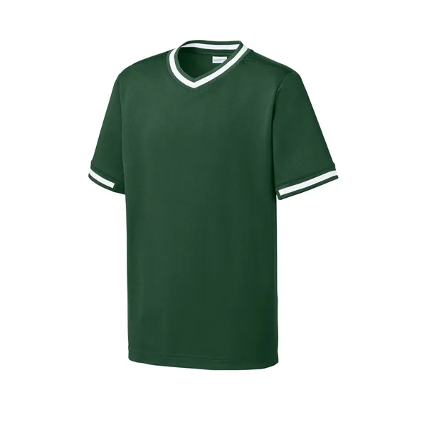 Sport-Tek Youth Tough Mesh V-Neck Baseball Jersey... from ASI 84863 SanMar