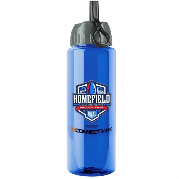 Garyline® Slim Fit RPET Bottle with Ring-Straw Lid - 32 oz.... from ASI 40480 Koozie Group
