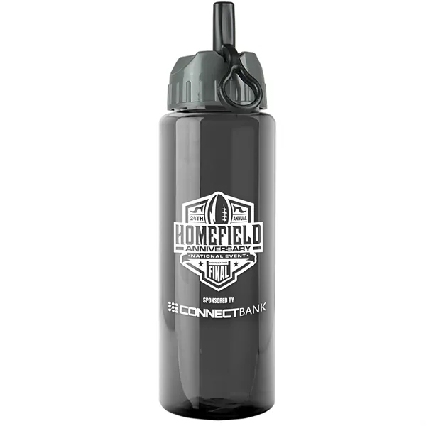 Garyline® Slim Fit RPET Bottle with Ring-Straw Lid - 32 oz.... from ASI 40480 Koozie Group