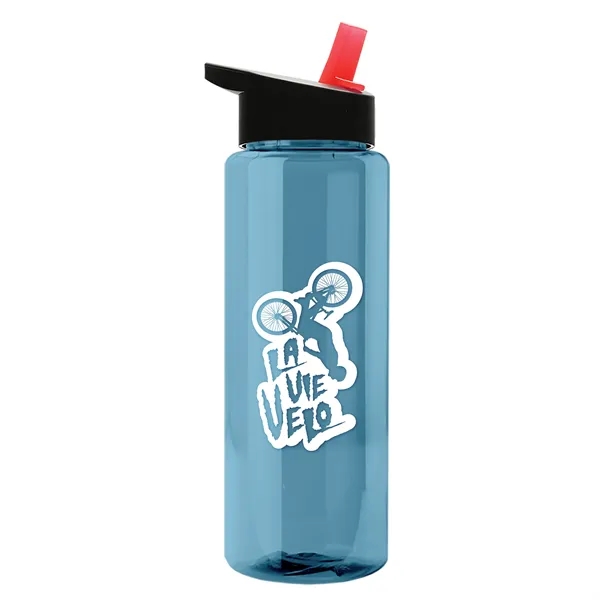 Garyline® Slim Fit RPET Bottle with Flip-Straw Lid - 32 oz.... from ASI 40480 Koozie Group