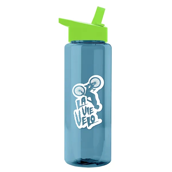 Garyline® Slim Fit RPET Bottle with Flip-Straw Lid - 32 oz.... from ASI 40480 Koozie Group