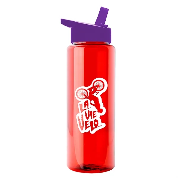 Garyline® Slim Fit RPET Bottle with Flip-Straw Lid - 32 oz.... from ASI 40480 Koozie Group