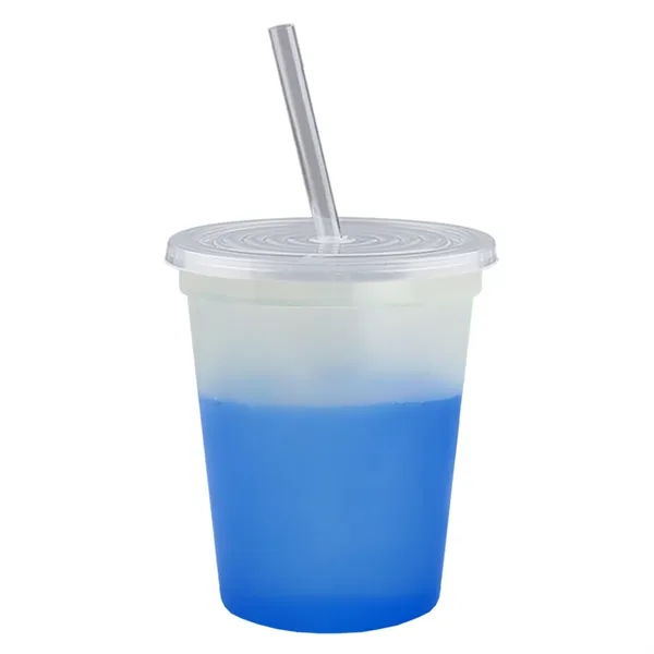 Garyline® Cups-on-the-Go Color-Changing Sport Sipper - 16...... from ASI 40480 Koozie Group
