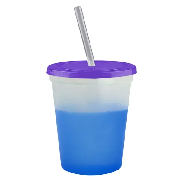 Garyline® Cups-on-the-Go Color-Changing Sport Sipper - 16...... from ASI 40480 Koozie Group