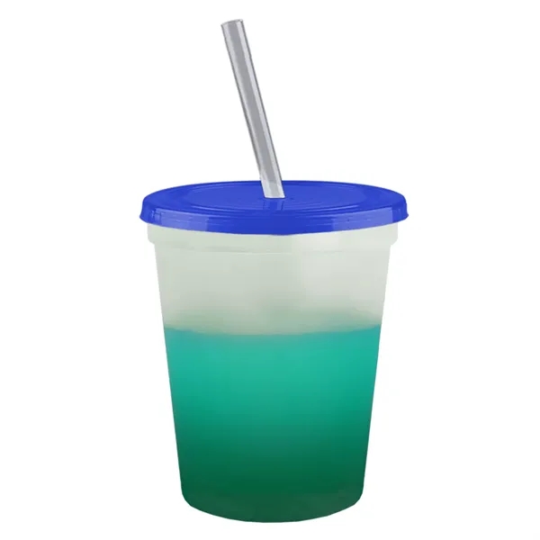 Garyline® Cups-on-the-Go Color-Changing Sport Sipper - 16...... from ASI 40480 Koozie Group