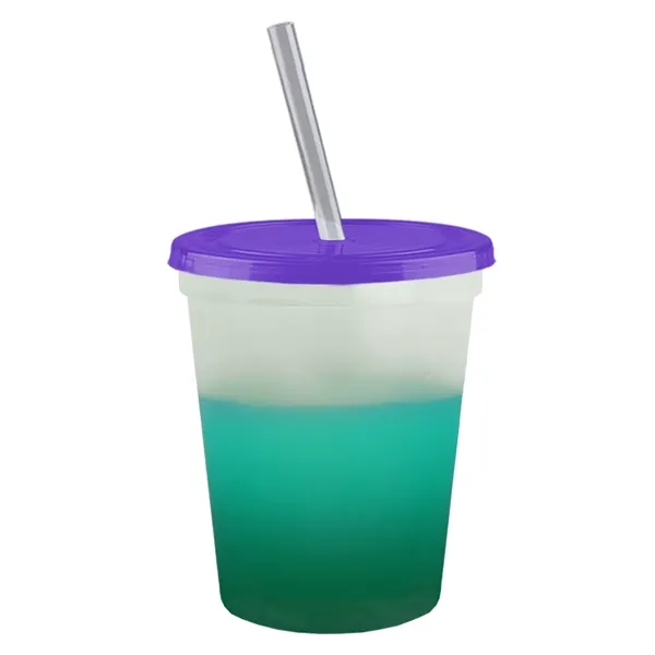 Garyline® Cups-on-the-Go Color-Changing Sport Sipper - 16...... from ASI 40480 Koozie Group