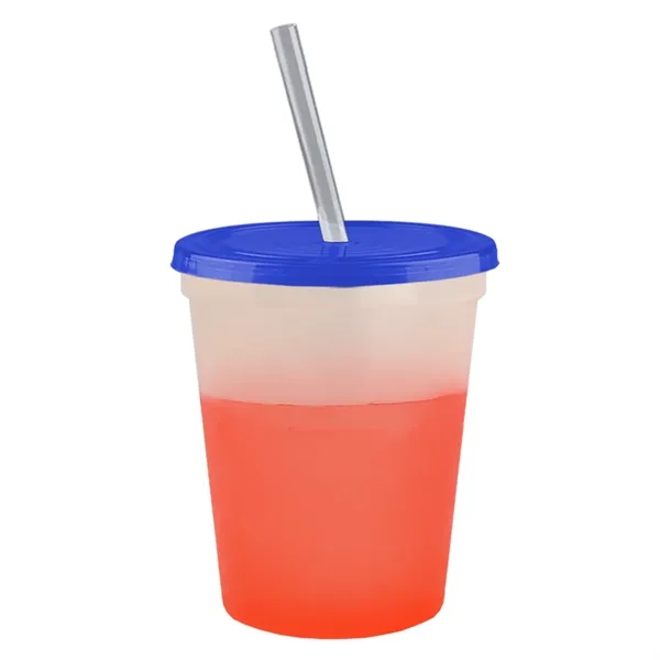 Garyline® Cups-on-the-Go Color-Changing Sport Sipper - 16...... from ASI 40480 Koozie Group