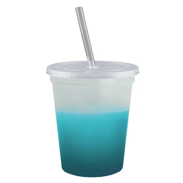 Garyline® Cups-on-the-Go Color-Changing Sport Sipper - 16...... from ASI 40480 Koozie Group
