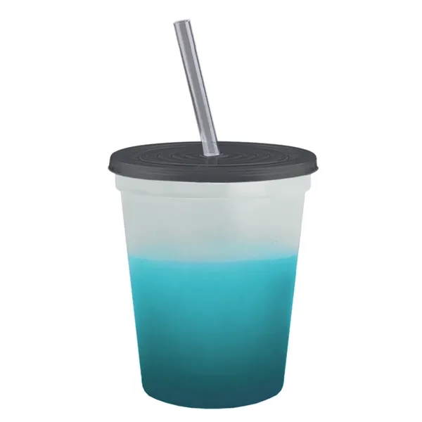 Garyline® Cups-on-the-Go Color-Changing Sport Sipper - 16...... from ASI 40480 Koozie Group