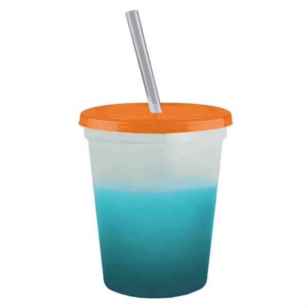 Garyline® Cups-on-the-Go Color-Changing Sport Sipper - 16...... from ASI 40480 Koozie Group