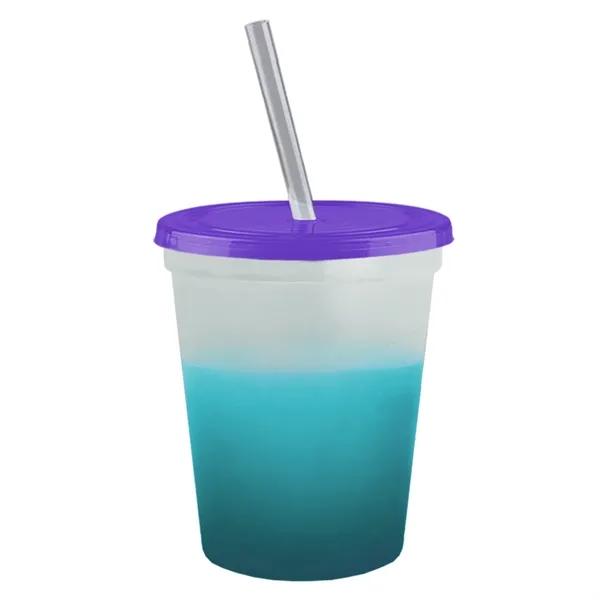 Garyline® Cups-on-the-Go Color-Changing Sport Sipper - 16...... from ASI 40480 Koozie Group