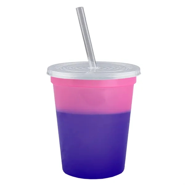 Garyline® Cups-on-the-Go Color-Changing Sport Sipper - 16...... from ASI 40480 Koozie Group