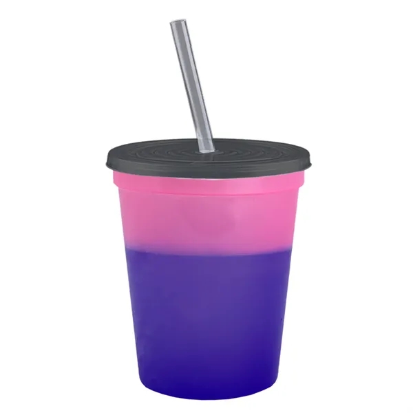 Garyline® Cups-on-the-Go Color-Changing Sport Sipper - 16...... from ASI 40480 Koozie Group