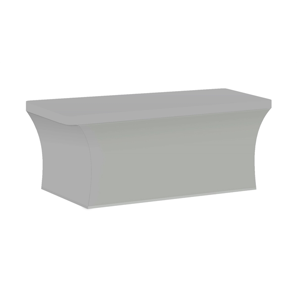 8' elastic polyester, 4-sided table cover that can be customized on... from ASI 90807 Tekweld