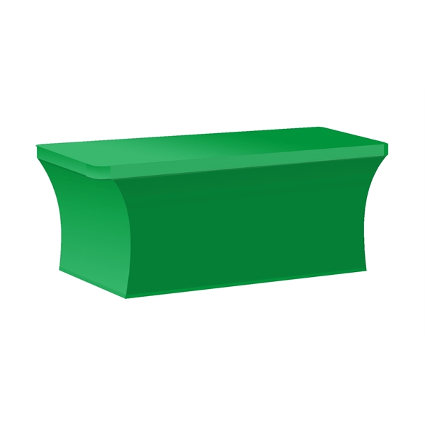 8' elastic polyester, 4-sided table cover that can be customized on... from ASI 90807 Tekweld