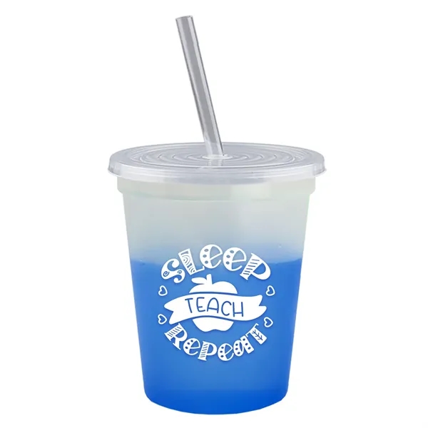 Garyline® Cups-on-the-Go Color-Changing Sport Sipper - 16...... from ASI 40480 Koozie Group