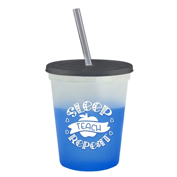Garyline® Cups-on-the-Go Color-Changing Sport Sipper - 16...... from ASI 40480 Koozie Group
