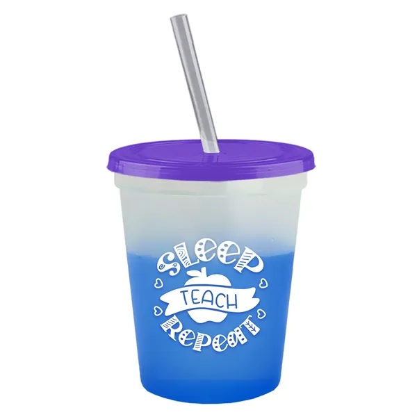 Garyline® Cups-on-the-Go Color-Changing Sport Sipper - 16...... from ASI 40480 Koozie Group