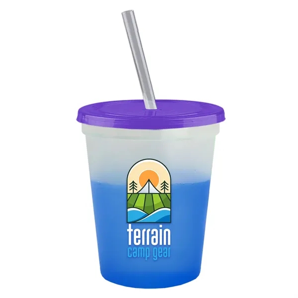 Garyline® Cups-on-the-Go Color-Changing Sport Sipper - 16...... from ASI 40480 Koozie Group