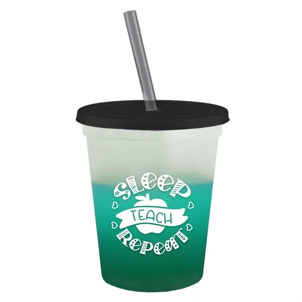 Garyline® Cups-on-the-Go Color-Changing Sport Sipper - 16...... from ASI 40480 Koozie Group