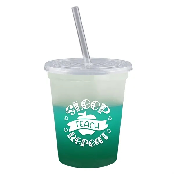 Garyline® Cups-on-the-Go Color-Changing Sport Sipper - 16...... from ASI 40480 Koozie Group