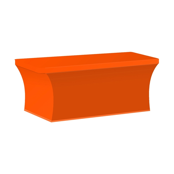 8' elastic polyester, 4-sided table cover that can be customized on... from ASI 90807 Tekweld