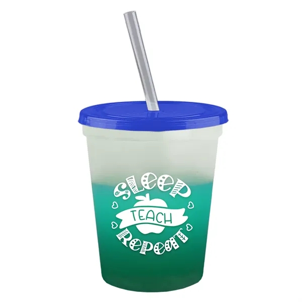 Garyline® Cups-on-the-Go Color-Changing Sport Sipper - 16...... from ASI 40480 Koozie Group