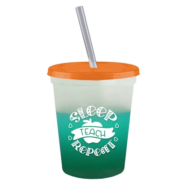 Garyline® Cups-on-the-Go Color-Changing Sport Sipper - 16...... from ASI 40480 Koozie Group
