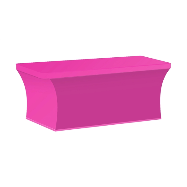 8' elastic polyester, 4-sided table cover that can be customized on... from ASI 90807 Tekweld