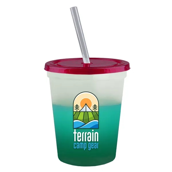 Garyline® Cups-on-the-Go Color-Changing Sport Sipper - 16...... from ASI 40480 Koozie Group