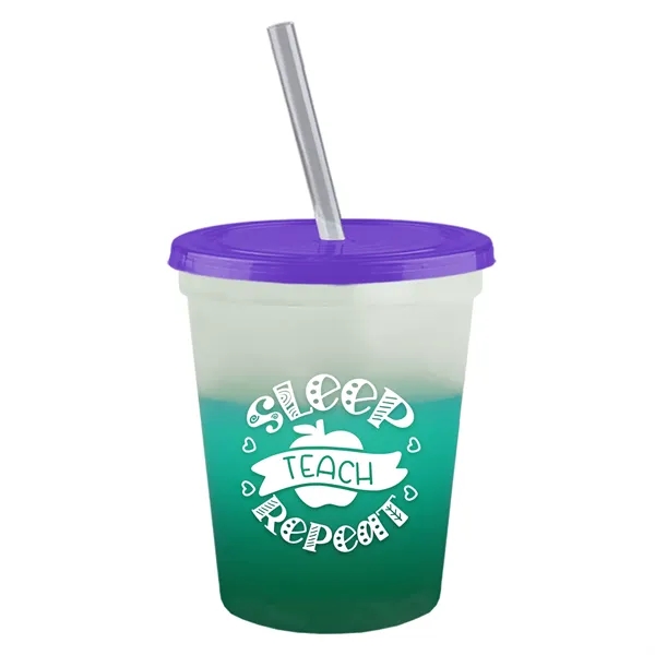 Garyline® Cups-on-the-Go Color-Changing Sport Sipper - 16...... from ASI 40480 Koozie Group