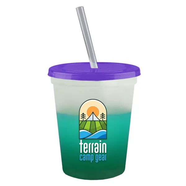 Garyline® Cups-on-the-Go Color-Changing Sport Sipper - 16...... from ASI 40480 Koozie Group