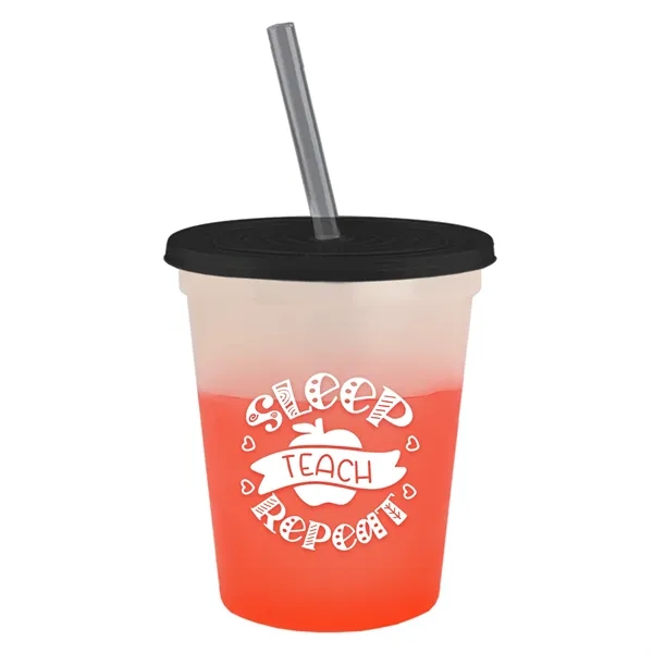 Garyline® Cups-on-the-Go Color-Changing Sport Sipper - 16...... from ASI 40480 Koozie Group