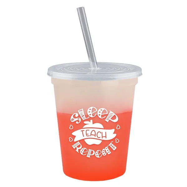 Garyline® Cups-on-the-Go Color-Changing Sport Sipper - 16...... from ASI 40480 Koozie Group