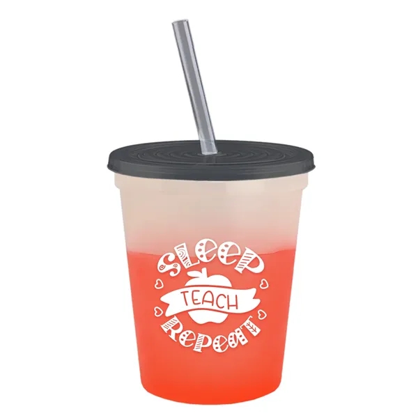 Garyline® Cups-on-the-Go Color-Changing Sport Sipper - 16...... from ASI 40480 Koozie Group