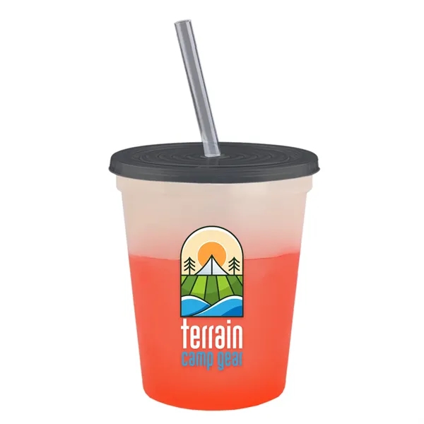 Garyline® Cups-on-the-Go Color-Changing Sport Sipper - 16...... from ASI 40480 Koozie Group