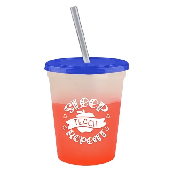 Garyline® Cups-on-the-Go Color-Changing Sport Sipper - 16...... from ASI 40480 Koozie Group