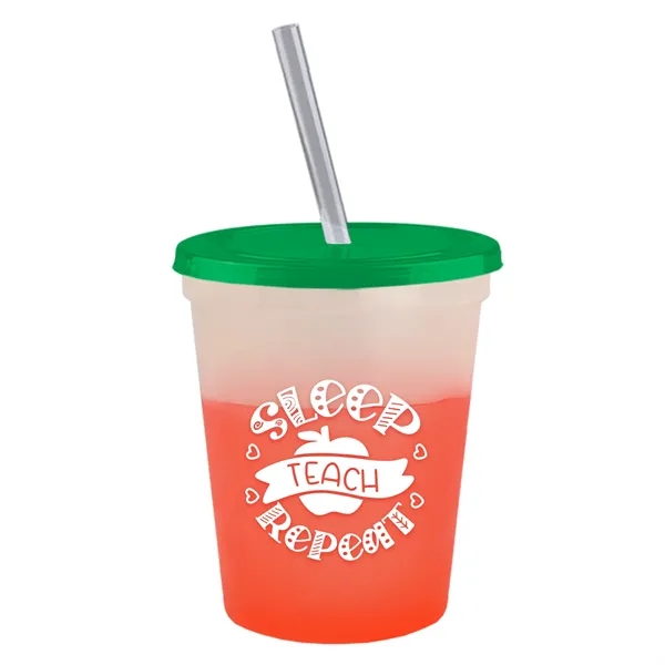 Garyline® Cups-on-the-Go Color-Changing Sport Sipper - 16...... from ASI 40480 Koozie Group