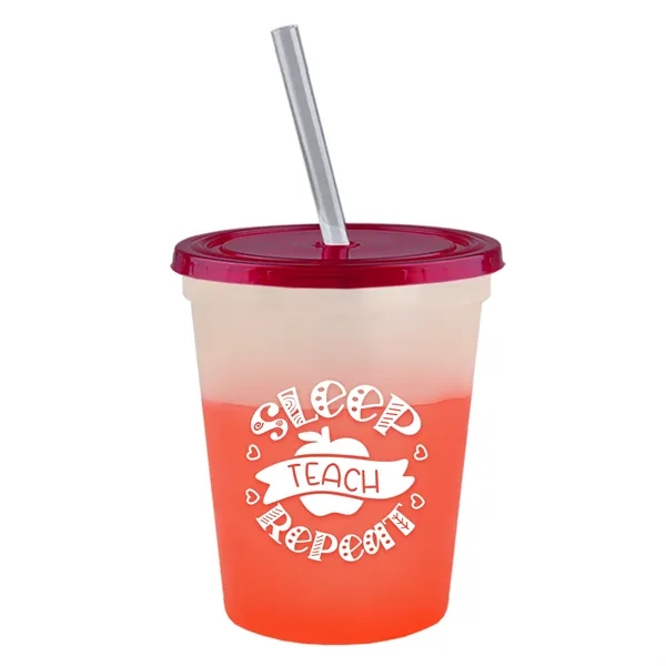 Garyline® Cups-on-the-Go Color-Changing Sport Sipper - 16...... from ASI 40480 Koozie Group