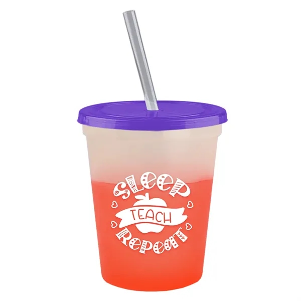 Garyline® Cups-on-the-Go Color-Changing Sport Sipper - 16...... from ASI 40480 Koozie Group