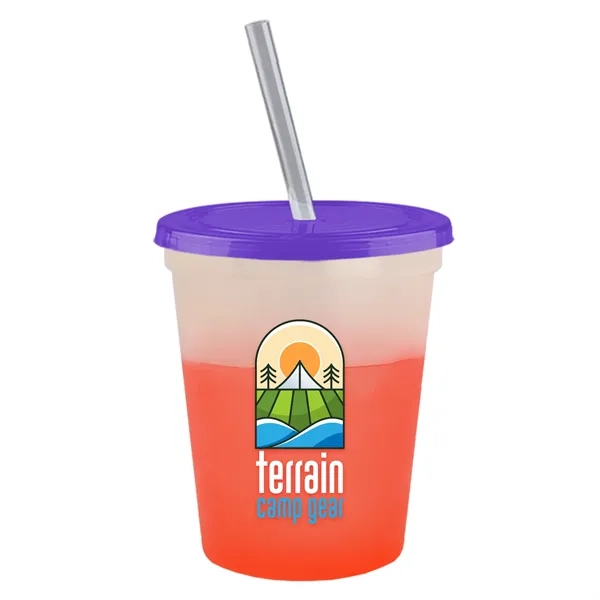Garyline® Cups-on-the-Go Color-Changing Sport Sipper - 16...... from ASI 40480 Koozie Group
