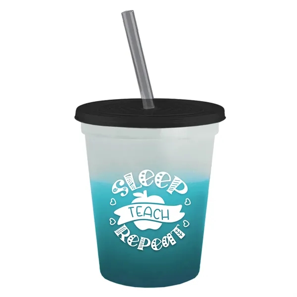 Garyline® Cups-on-the-Go Color-Changing Sport Sipper - 16...... from ASI 40480 Koozie Group