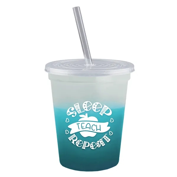 Garyline® Cups-on-the-Go Color-Changing Sport Sipper - 16...... from ASI 40480 Koozie Group