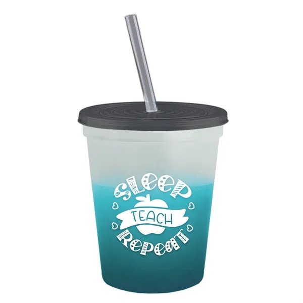 Garyline® Cups-on-the-Go Color-Changing Sport Sipper - 16...... from ASI 40480 Koozie Group