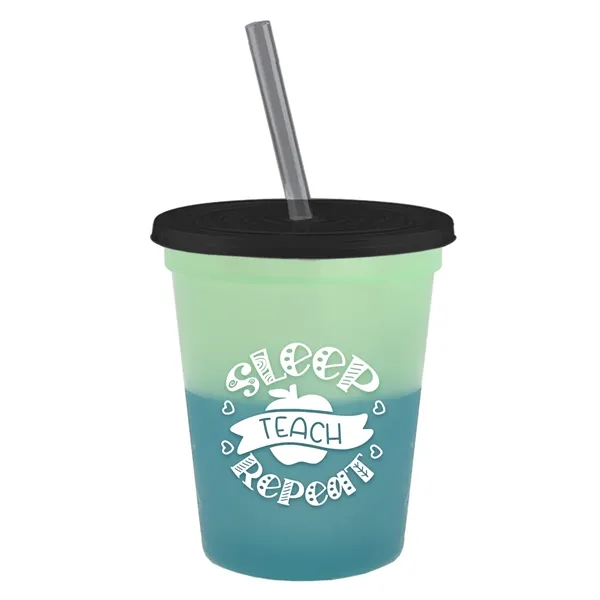 Garyline® Cups-on-the-Go Color-Changing Sport Sipper - 16...... from ASI 40480 Koozie Group