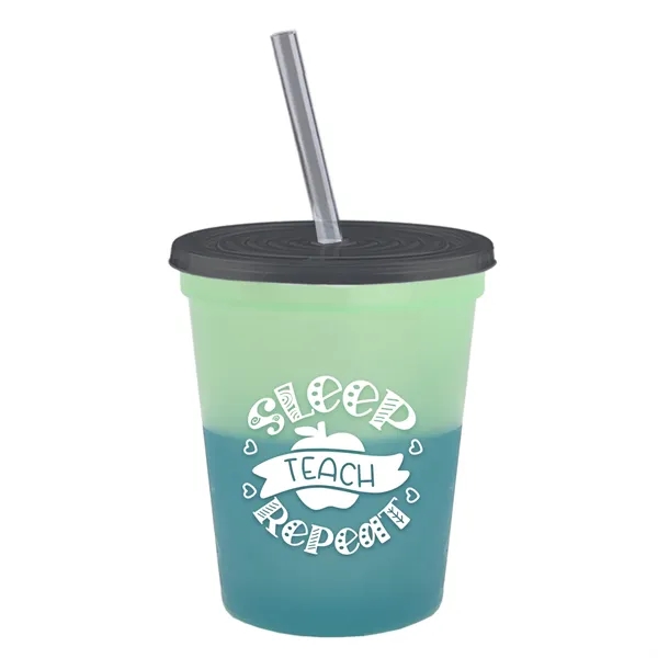 Garyline® Cups-on-the-Go Color-Changing Sport Sipper - 16...... from ASI 40480 Koozie Group