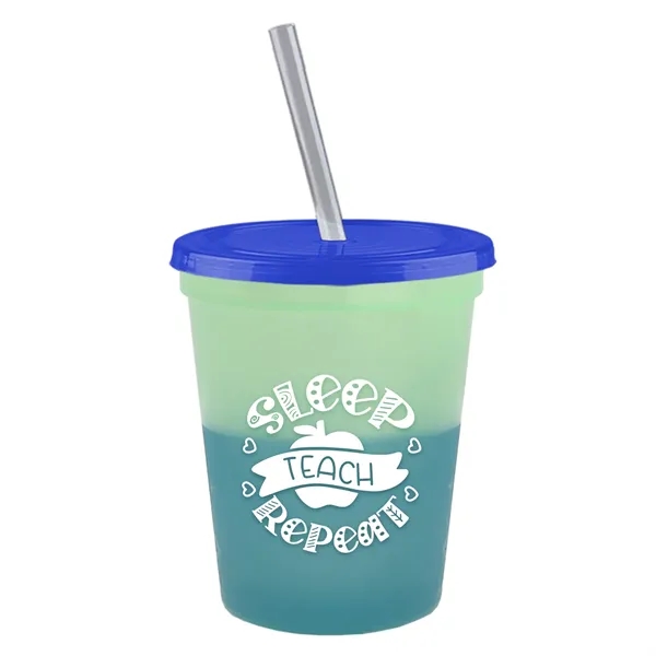 Garyline® Cups-on-the-Go Color-Changing Sport Sipper - 16...... from ASI 40480 Koozie Group