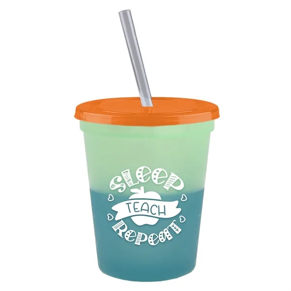 Garyline® Cups-on-the-Go Color-Changing Sport Sipper - 16...... from ASI 40480 Koozie Group