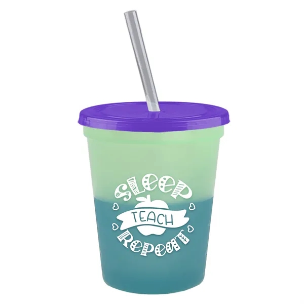 Garyline® Cups-on-the-Go Color-Changing Sport Sipper - 16...... from ASI 40480 Koozie Group